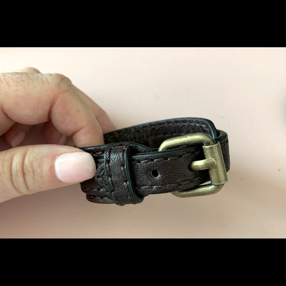 Frye leather bracelet